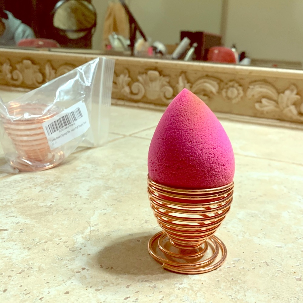 Gold Beauty Sponge Display Stand, New